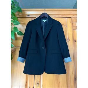Bar III Black Blazer Women’s 4 Tailored Work Office Jacket Stretch